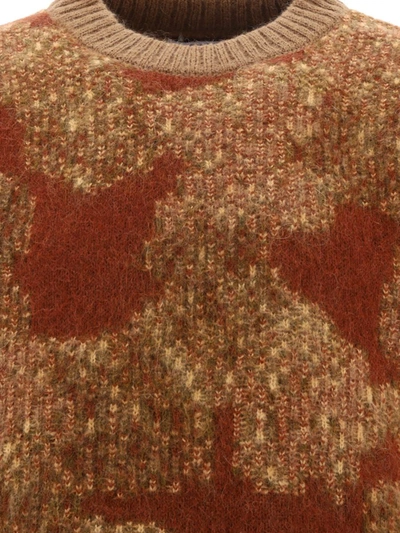 Shop Erl "jacquard" Sweater In Brown