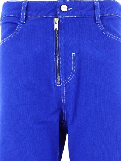 Shop Dion Lee "work" Trousers In Blue