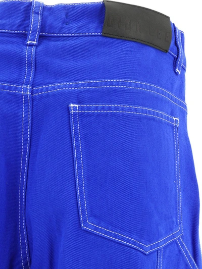 Shop Dion Lee "work" Trousers In Blue