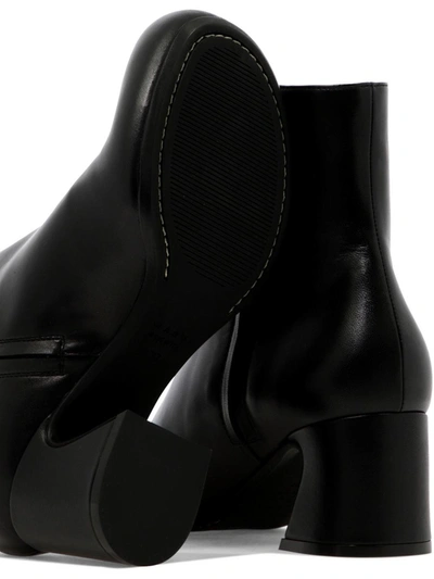 Shop Marni Ankle Boots With Shaped Heel In Black