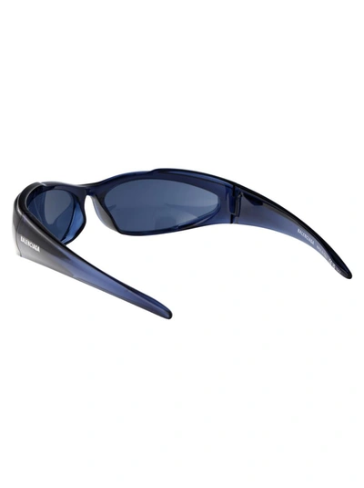 Balenciaga Sunglasses In 003 Blue Blue Blue