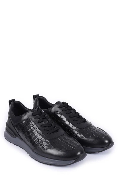 Shop Vellapais Leather Sneaker In Black