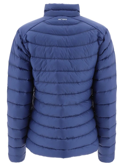 Shop Arc'teryx "cerium" Down Jacket In Blue