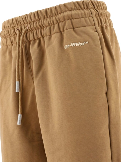 Shop Off-white "for All" Trousers In Beige
