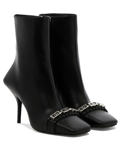 Shop Givenchy "g Woven" Ankle Boots In Black