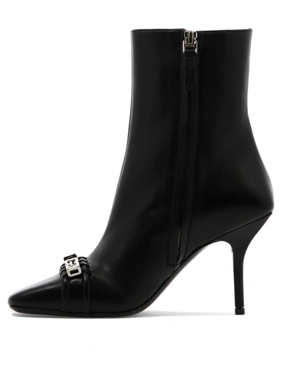 Shop Givenchy "g Woven" Ankle Boots In Black