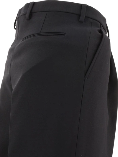 Shop Valentino "pink Pp" Trousers In Black