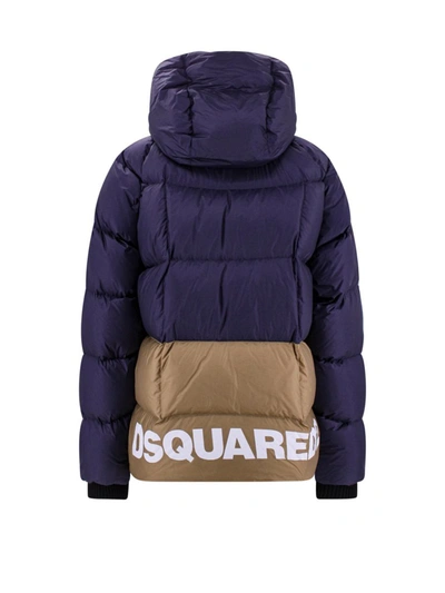 Shop Dsquared2 Puff Kaban In Blue