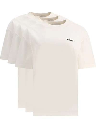 Shop Ambush "cloud Dancer" T-shirt Tripack In White