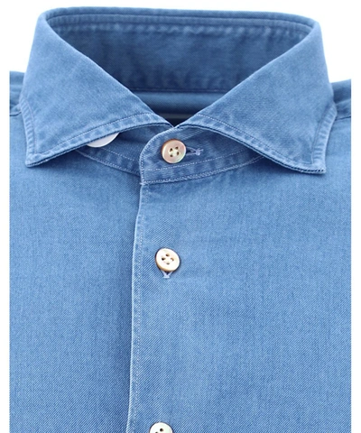 Shop Borriello "idro" Shirt In Light Blue