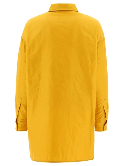 Shop Aspesi "thermore" Overshirt In Yellow