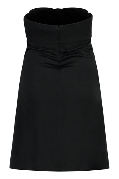 Shop Saint Laurent Crepe Dress In Black