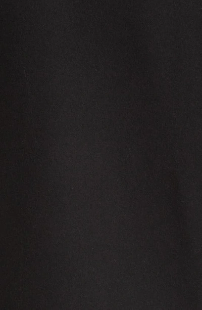 Cole Haan Melton Wool Blend Field Coat In Black