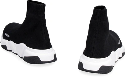 Shop Balenciaga Speed Knitted Sock-style Sneakers In Black