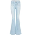 J Brand Beach Line High-rise Flared Jeans In Leach Liee