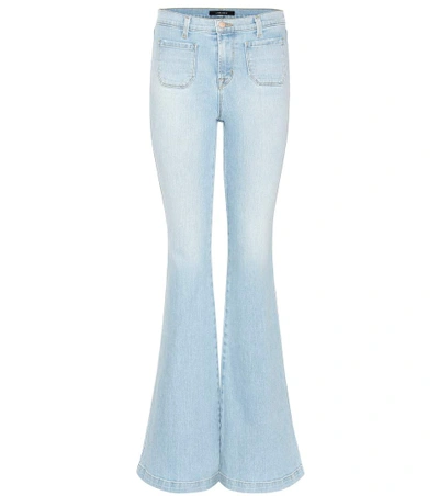 J Brand Beach Line High-rise Flared Jeans In Leach Liee