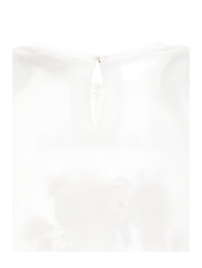 Monnalisa Cry Babies Long-sleeved T-shirt In Cream