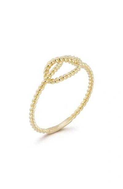 Ember Fine Jewelry 14k Gold Knot Ring In Gold