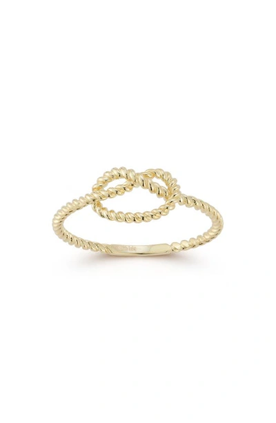 Ember Fine Jewelry 14k Gold Knot Ring In Gold