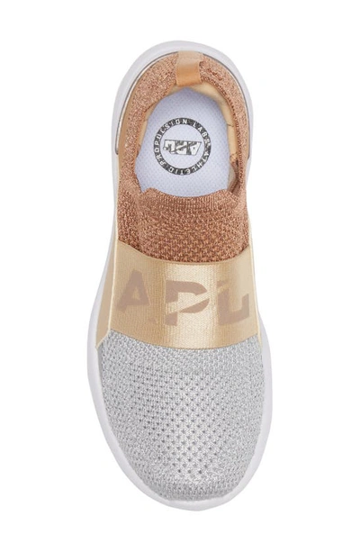 Shop Apl Athletic Propulsion Labs Techloom Bliss Knit Running Shoe In Rose Gold / Champagne / Silver