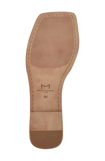 Shop Marc Fisher Ltd Reanna Slide Sandal In Platino Leather