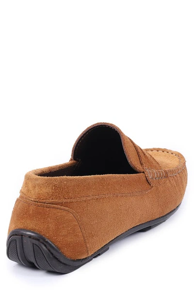 Shop Vellapais Begonia Leather Driver Shoe In Tan