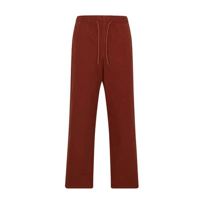 Shop Apc Vincent Straight-leg Pants In Brick_red