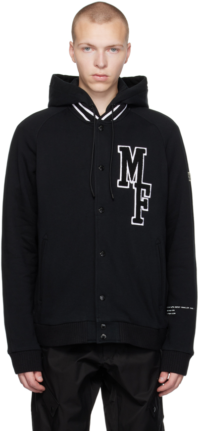 Shop Moncler Genius 7 Moncler Frgmt Hiroshi Fujiwara Black Bomber Jacket