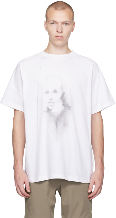 Shop Heliot Emil White Fluvial T-shirt