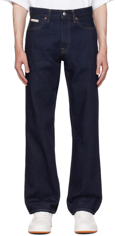 Shop Calvin Klein Blue Standards Archive Jeans In Ck Raw Selvedge-1005