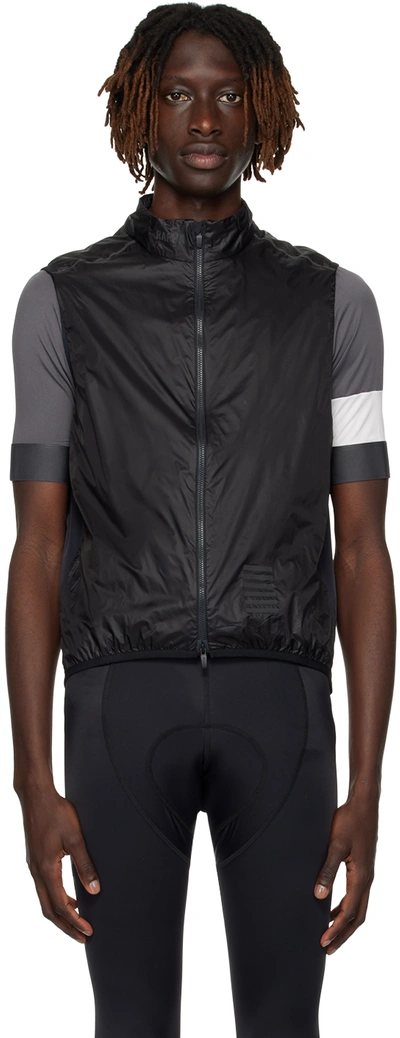 Shop Rapha Black Paneled Vest In Black/black