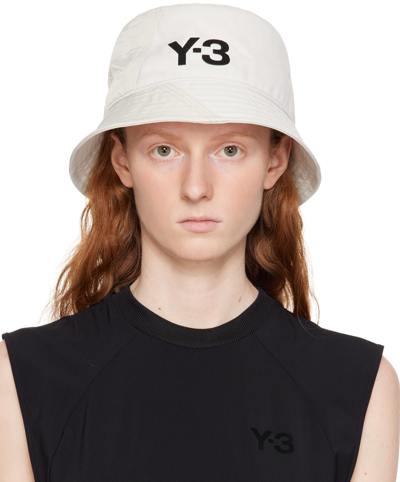 Shop Y-3 Off-white Classic Bucket Hat In Talc
