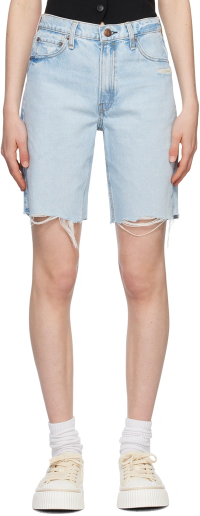 Shop Rag & Bone Blue Vintage Denim Shorts In Victoria