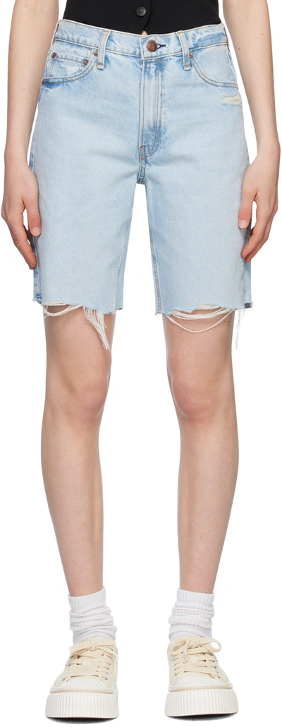 Rag & Bone Dre Distressed Denim Shorts In Victoria