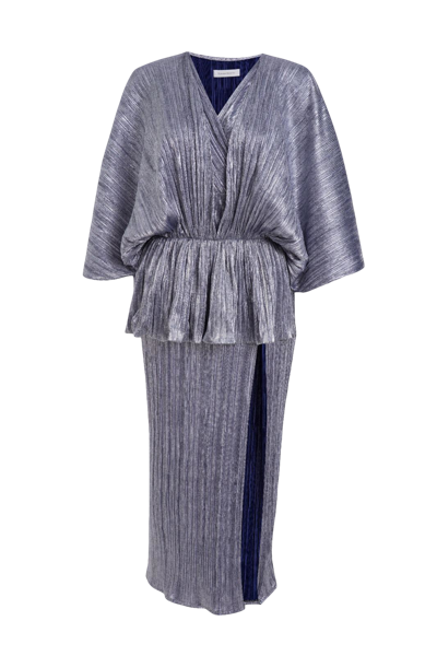 Shop Nana Gotti Capella Dress In Grey