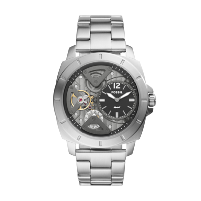 Shop Fossil Men's Privateer Twist, Stainless Steel Watch In Silver