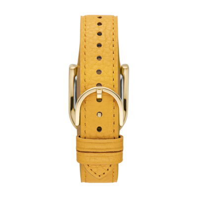 Shop Fossil Women's Harwell Three-hand, Gold-tone Stainless Steel Watch In Yellow