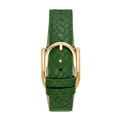 Shop Fossil Women's Harwell Three-hand, Gold-tone Stainless Steel Watch In Green