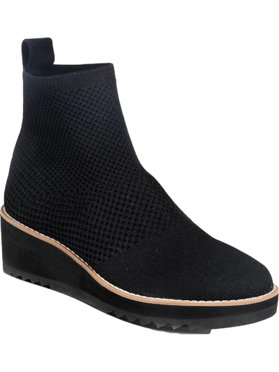 Shop Eileen Fisher London Womens Knit Wedge Ankle Boots In Black