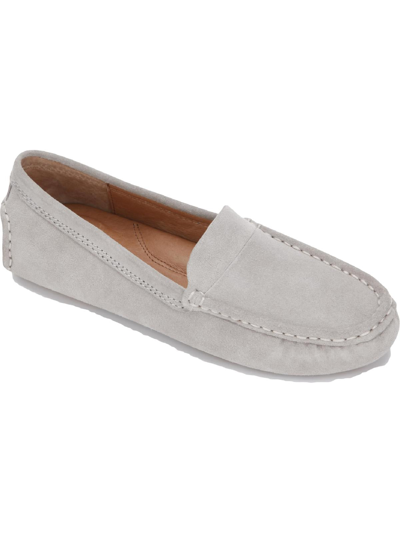 Shop Gentle Souls By Kenneth Cole Mina Driver Womens Suede Slip On Loafers In White