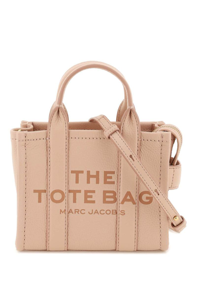 Shop Marc Jacobs 'the Leather Mini Tote Bag' In Pink