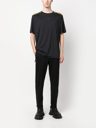 Shop Moncler Slim-cut Stretch Trousers In Black