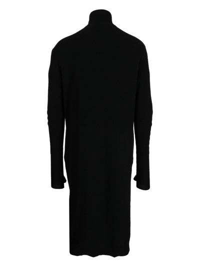 Shop Ann Demeulemeester Fine-ribbed Wool Jacket In Black