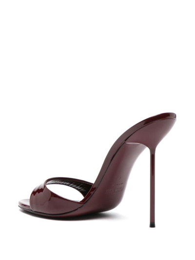 Paris Texas Brown Lidia Mules In Animal Print