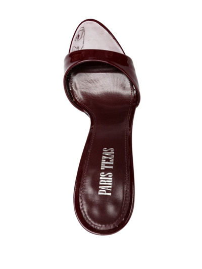 Paris Texas Brown Lidia Mules In Animal Print