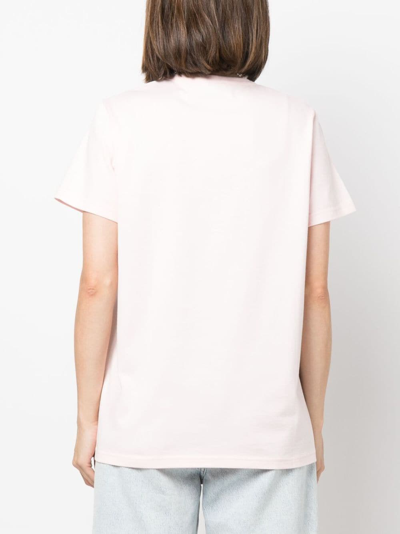 Shop Barrie Graphic-print Cotton T-shirt In Pink