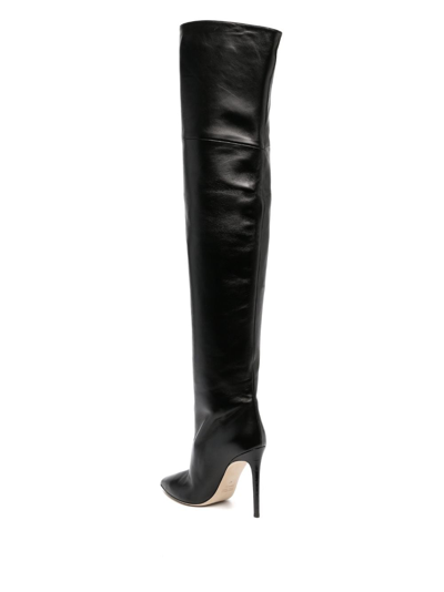 Shop Paris Texas 115mm Over-the-knee Boots In Black