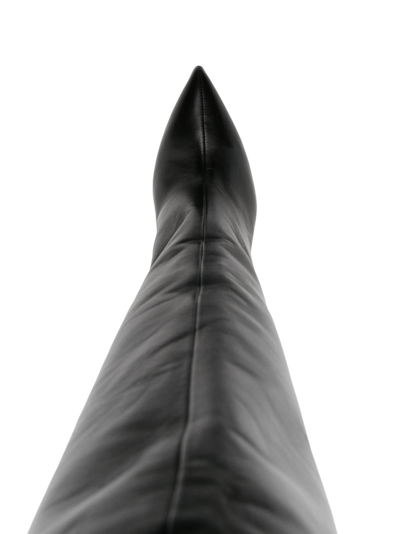 Shop Paris Texas 115mm Over-the-knee Boots In Black