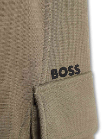 Shop Bosswear Pockets Drawstring Track Trousers In Brown