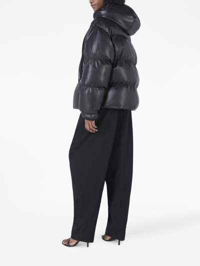 Shop Stella Mccartney Alter Mat Hooded Puffer Jacket In Black